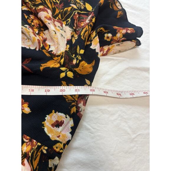 Bailey Blue Plus Size 1X Maxi Dress Angel Wing Sleeves Fall Print Boho Whimsical - Picture 10 of 12